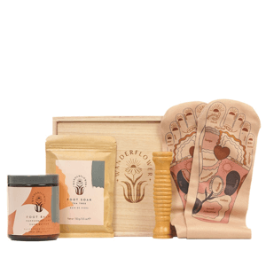 Wanderflower Down to Earth Reflexology 4 Piece Boxed Gift Set